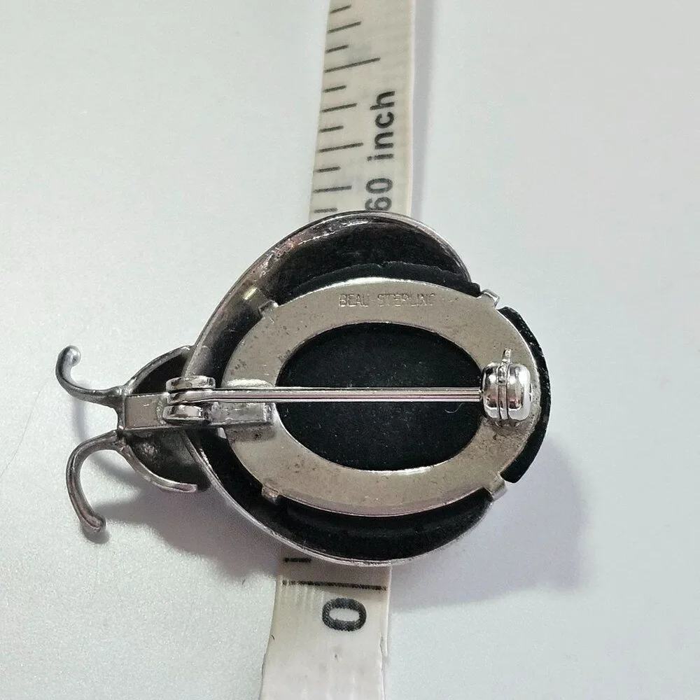 Beau Sterling Silver Vintage Lady Bug Brooch